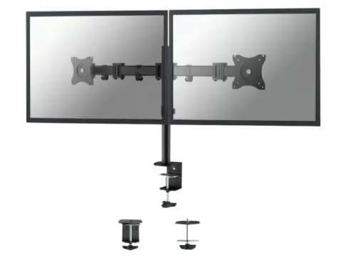 Practical Two-Arm Desktop Monitor Clamp Stand