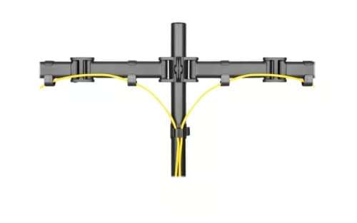 Practical Two-Arm Desktop Monitor Clamp Stand