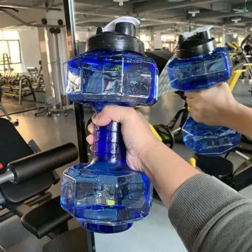 Water-Filled Dumbbell Set, Gym Running Water Dumbbell Sports Water Bottle Large Capacity