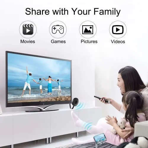 Easy To Use Wifi Display Adapter Hdmi Adapter 4K Portable Tv Receiver Supports Miracast Airplay Dlna