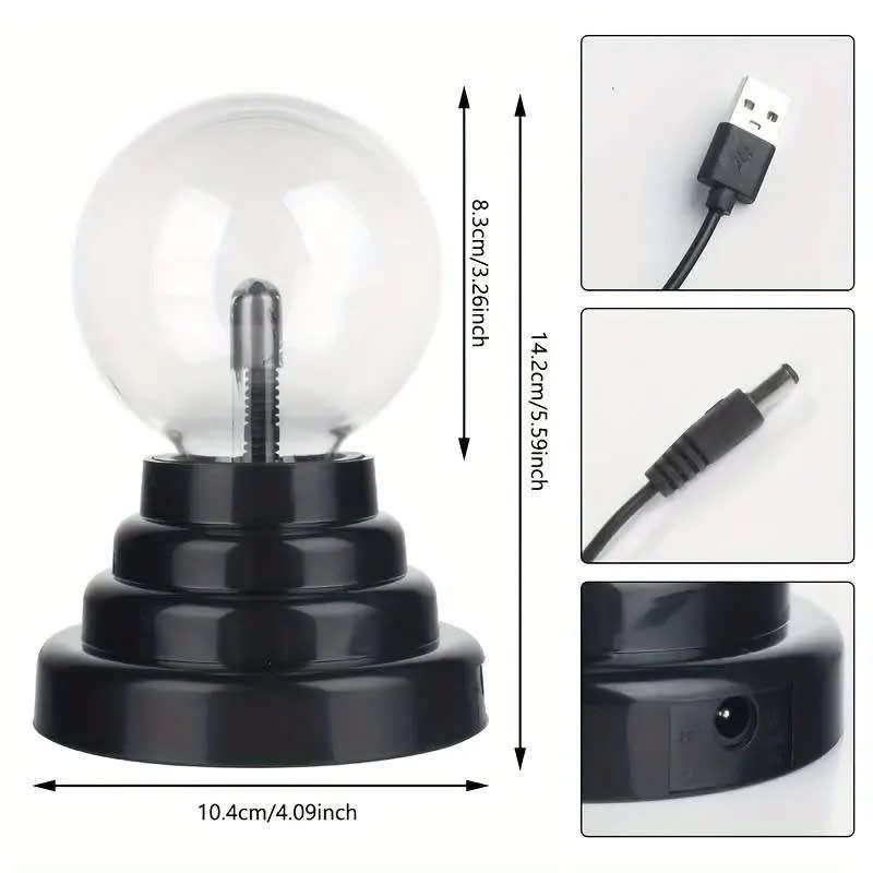 Plasma Ball LampElectronic Touch And Sound Sensitive Lightning