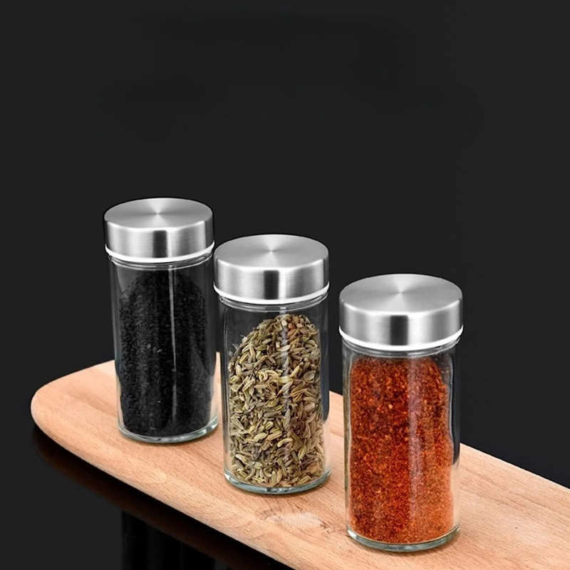 Easy To Use Convenient Spice Rack Storage Box With 12 Empty Spice Jars For Cabinet Countertop Spice