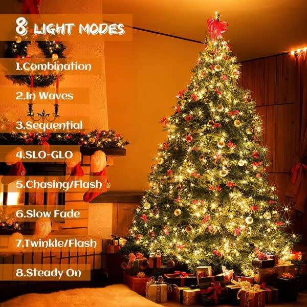 Led Interconnected Black Wire Fairy Light Warm White 10M