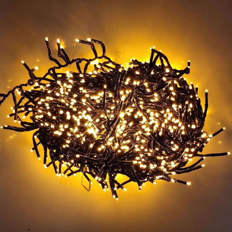 Interconnect Black Wire Fairy Light Warm White 20M