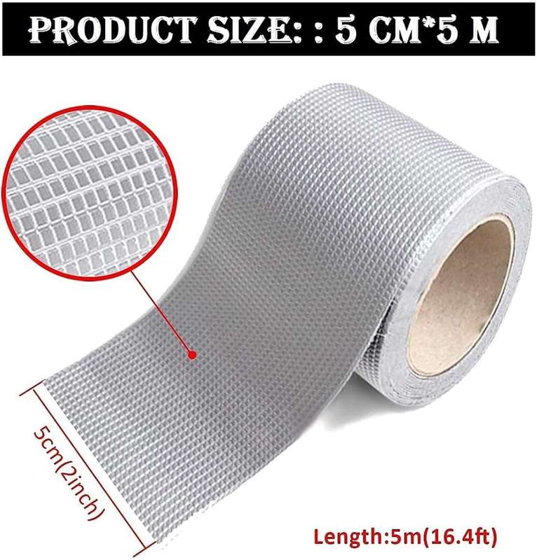 Practical Water Leak Repair Waterproof Tape Pipe Leaking Roof Water Tape Leak Solution Aluminum Foil