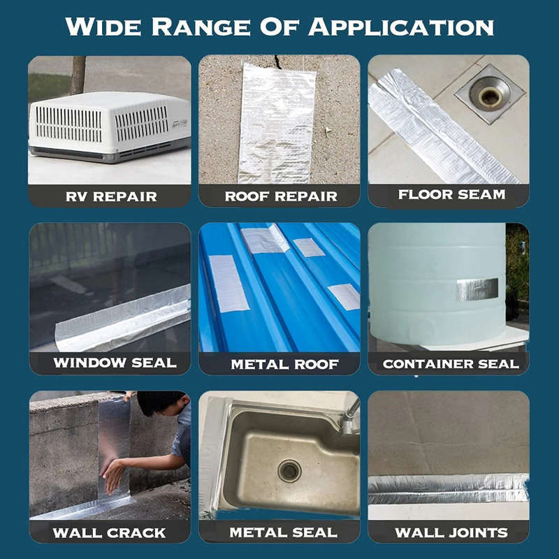 Practical Water Leak Repair Waterproof Tape Pipe Leaking Roof Water Tape Leak Solution Aluminum Foil