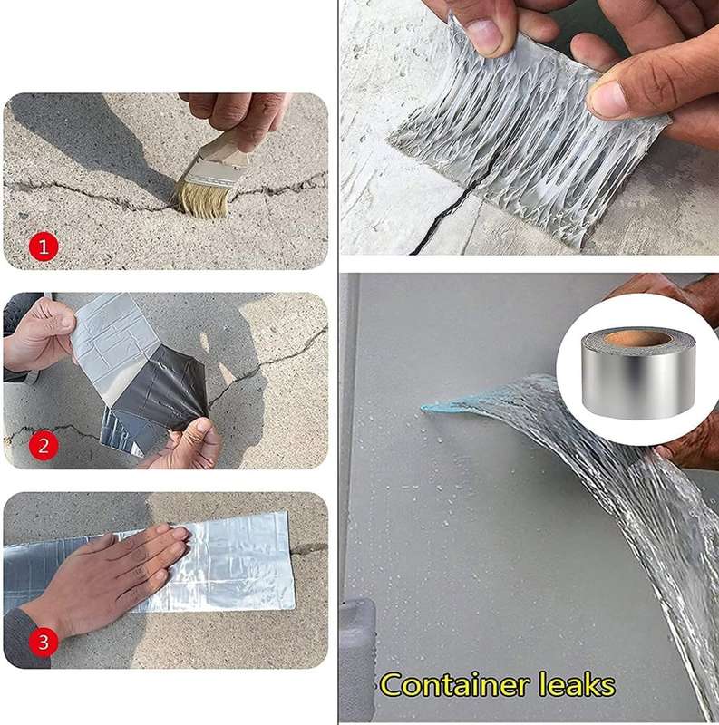 Practical Water Leak Repair Waterproof Tape Pipe Leaking Roof Water Tape Leak Solution Aluminum Foil