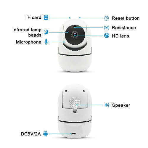 Smart Wireless Wifi Infrared Cutting Security Network Camera Night Vision Intelligent Auto Tracking