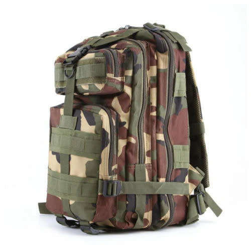 Large Space Backpack Military Tactical Sports Backpack Outdoor Travel Camping (Color Random)