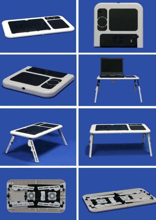 Foldable Portable Laptop Desk With 2 Usb Cooling Fans