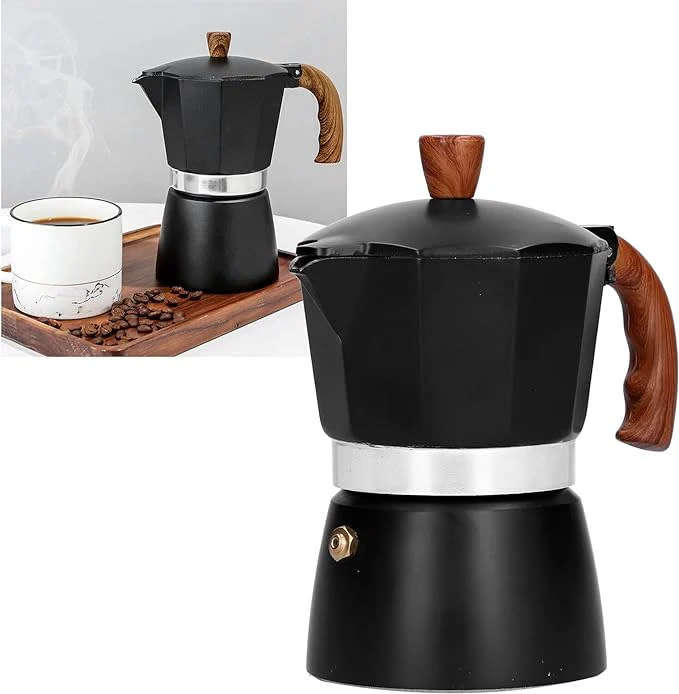 Simple To Operate And Easy To Clean Aluminum Alloy Moka Pot, Stovetop Espresso Maker, Italian Moka P