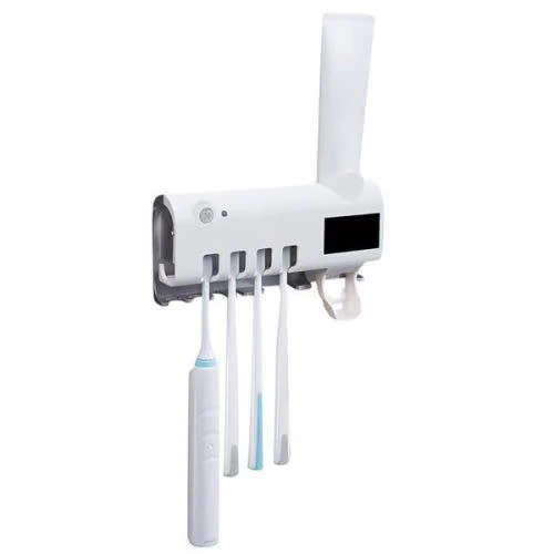 High-Looking Disinfecting Toothbrush Holder And Toothpaste Dispenser