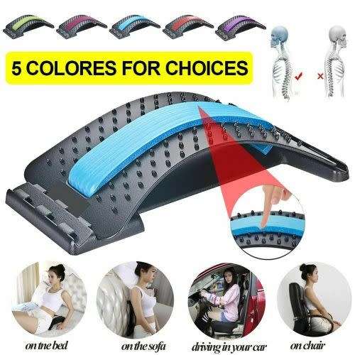 Ultra-Convenient Adjustable Back Stretching Waist Massager