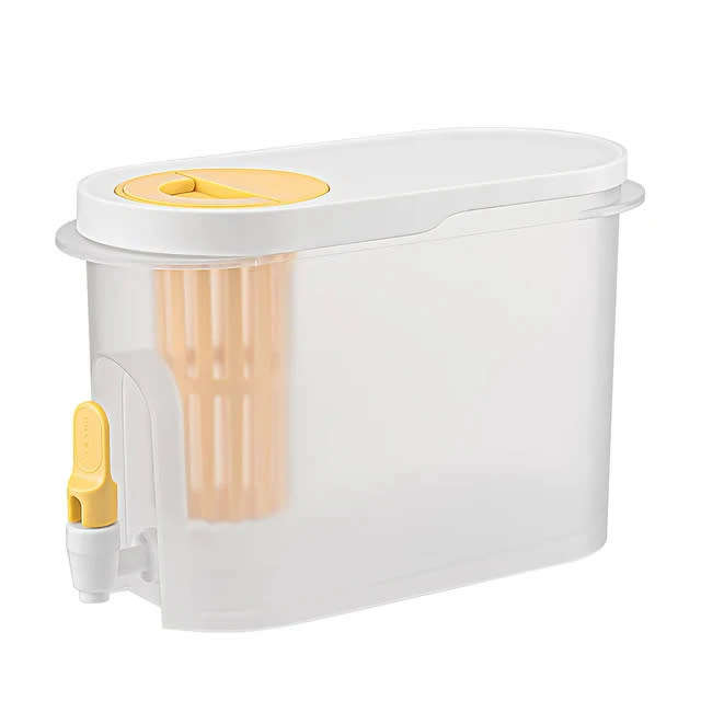 Super Convenient Cold Kettle With Faucet, Lemon Bottle, Drink Set, Kitchen Ice Drink, Fruit Tea, Col