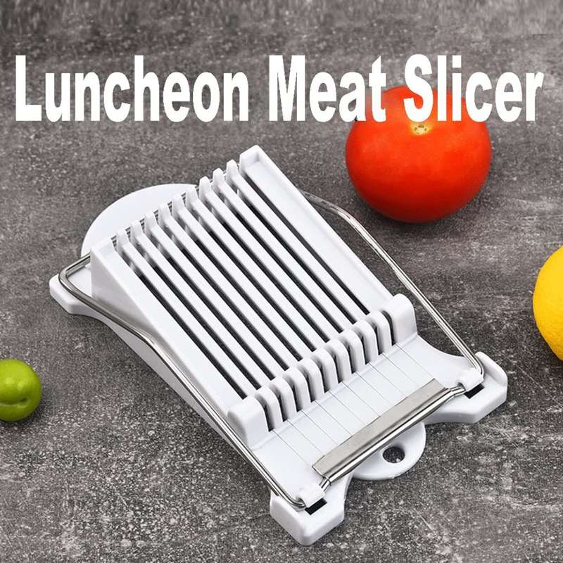 Super Convenient Spam Slicer, Luncheon Meat Slicer, Multipurpose Stainless Steel Wire Egg Slicer, To
