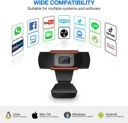 Portable Webcam 720P Webcam Usb Plug Webcam For Pc Youtube Skype