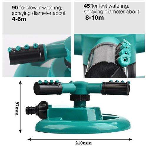360° Rotating Lawn Sprinkler Garden Sprinkler Head Automatic Sprinkler