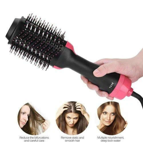 Super Easy To Use Magical Three-In-One Hair Brush Hot Air Hair Dryer Volumizer Hair Dryer Hair Strai