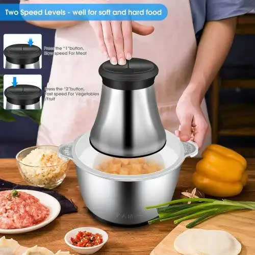 Super Convenient Food Processor Electric Chopper 2L