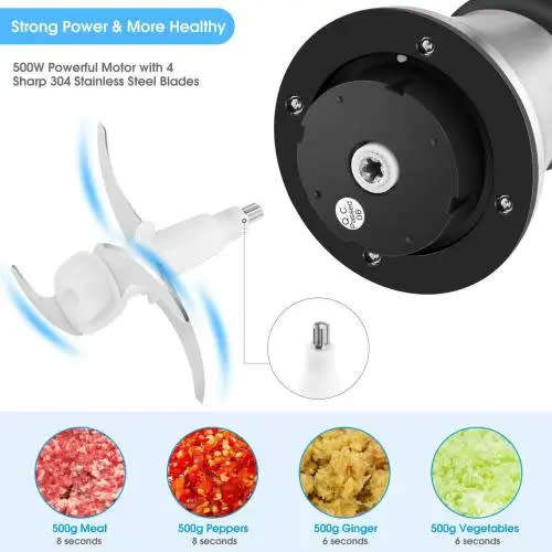 Super Convenient Food Processor Electric Chopper 2L