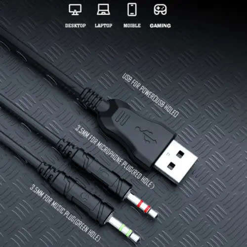 Super Cool Wired Usb 3.5mm Headphones