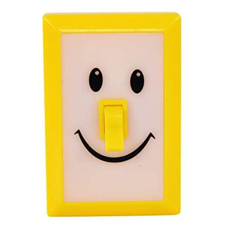 Creative Led Wall Lamp Night Light With Funny Face Light Switch Emergency Light (Random Expression