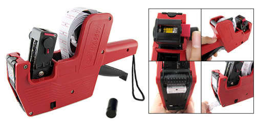 Handheld Ink 8-Digit Price Label Machine (Random Colors)