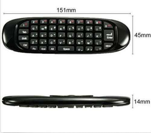 Mini Wireless Keyboard 6-Axis Gyroscope Air Mouse Remote Control For Pc Tv Kk