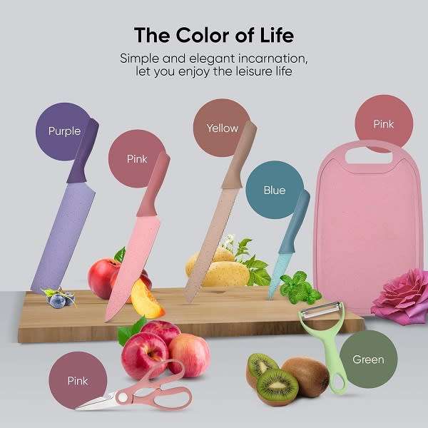 Pastel Color Knife Set