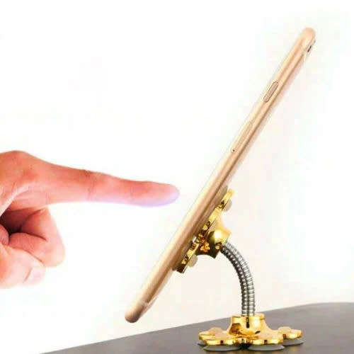New Magic Suction Cup Mobile Phone Desktop Holder Car Holder 360° (Random Color)