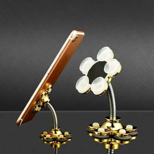 New Magic Suction Cup Mobile Phone Desktop Holder Car Holder 360° (Random Color)