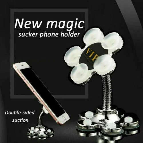 New Magic Suction Cup Mobile Phone Desktop Holder Car Holder 360° (Random Color)