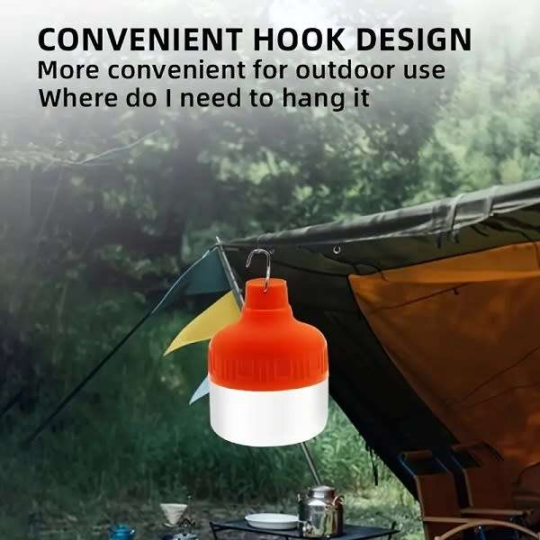 Handy Solar Hanging Light Bulb 80W With 1000mah Battery