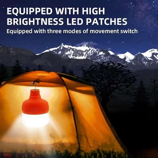 Handy Solar Hanging Light Bulb 80W With 1000mah Battery