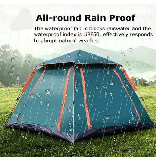 4-Person Tent, Super Large Space, High Quality And Convenient Four-Corner Tent