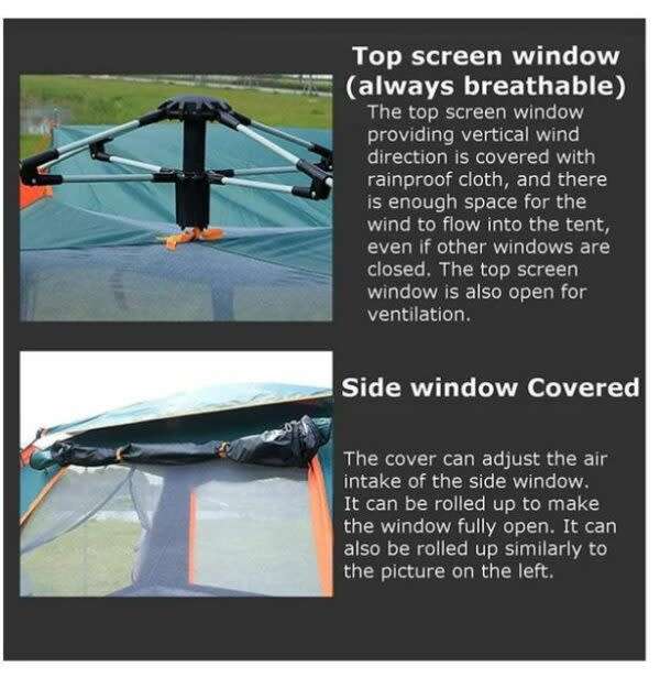4-Person Tent, Super Large Space, High Quality And Convenient Four-Corner Tent