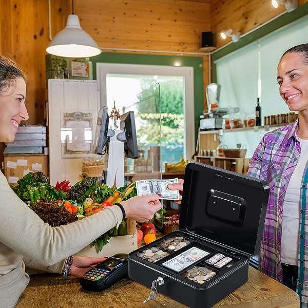 Convenient Lockable Small Cash Drawer 12 Inches