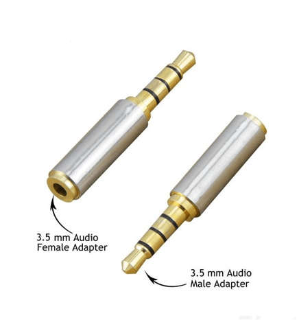 Practical Headphone Extender 3.5mm Audio Jack Adapter  Male To Female