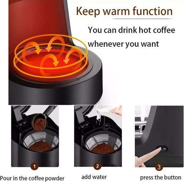 High-End Portable Automatic Coffee Machine 650W