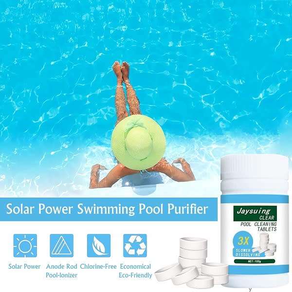 Easy-To-Use Pool Cleaning Tablets That Dissolve Slowly