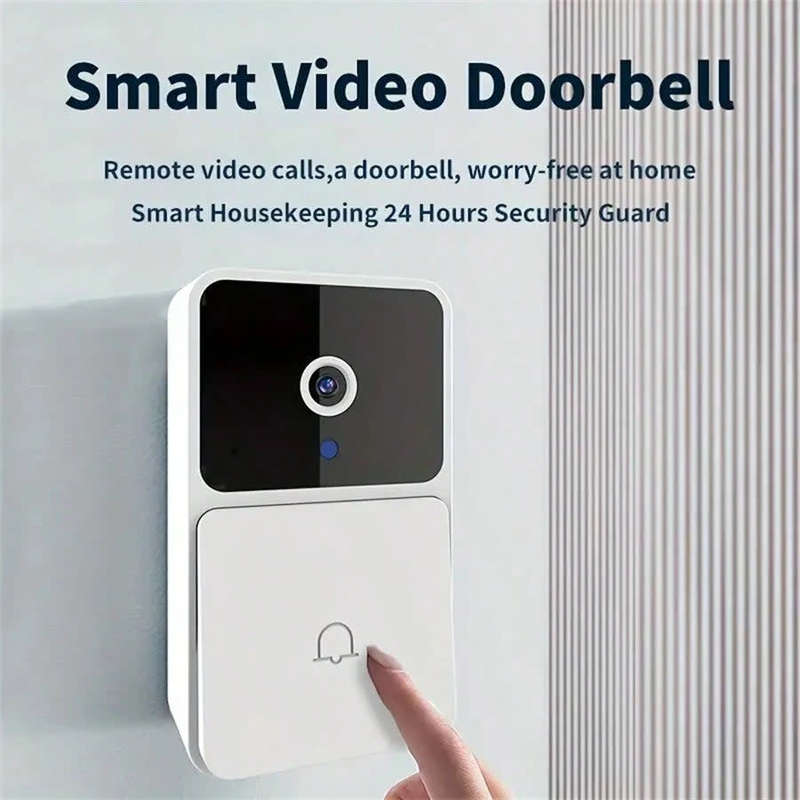 Easy-To-Use Doorbell Camera, Smart Doorbell With Ringtones Wifi Wireless Doorbell