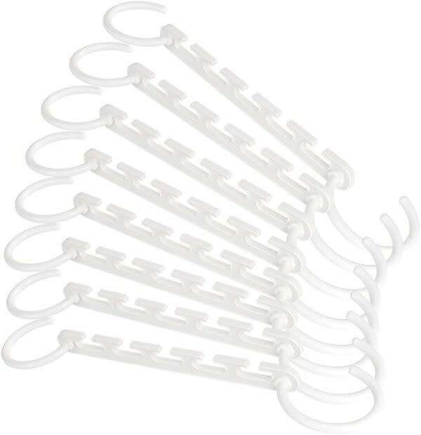 Convenient 8-Piece Three-Tier Wardrobe Space Hanger