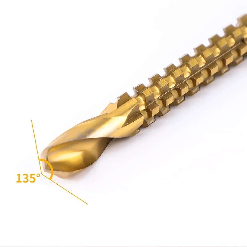 6-Piece Set Titanium Alloy Rivet High-Speed In And Out Hole Electric Drill Punching Metal Drilling