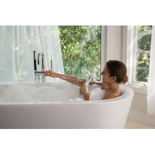 Portable multifunctional bath rotating shower brush