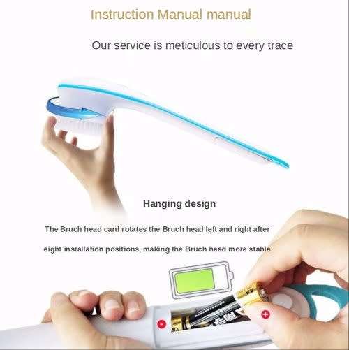 Portable multifunctional bath rotating shower brush