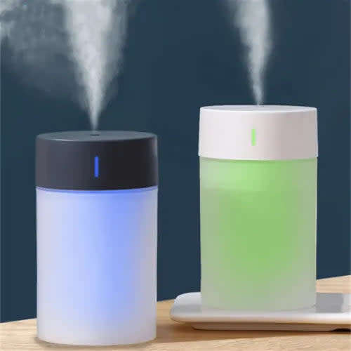 Mini Humidifier With Led Light 260ml (Random Color)