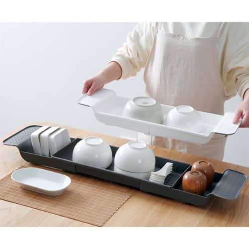 Convenient Retractable Bathtub Tray Floating Shower Rack