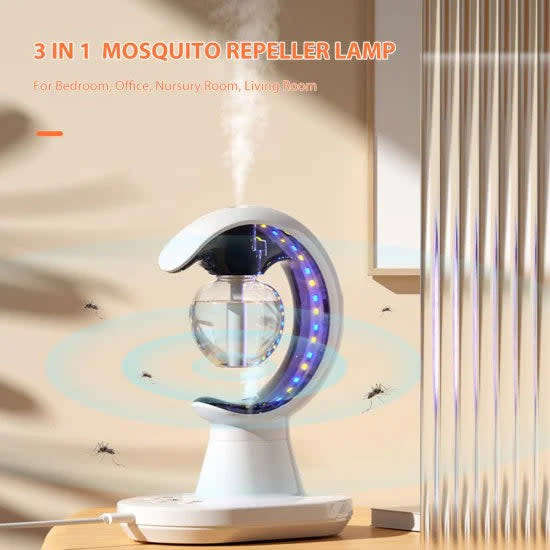 Multifunctional 3 In 1 Mosquito Repellent With Air Humidifier And Color Night Light
