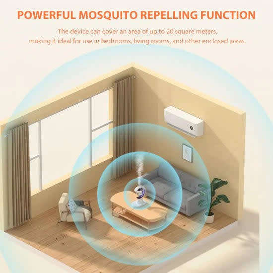Multifunctional 3 In 1 Mosquito Repellent With Air Humidifier And Color Night Light