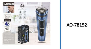 Portable 3-Head Beard Shaver